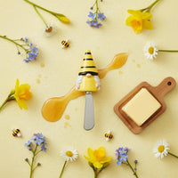 Bee Butter Dish Enchanting Design Bee Theme Butter Holder Tableware With Lid Farmhouse Design for Parties