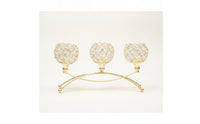 3-Arm Candelabra Gold Candelabra Centerpiece Classic for Weddings