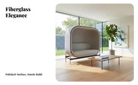 Statement Piece Enclosed capsule Seat Futuristic design Indoor Furniture Sound-Isolating Design Lounge Chair Sturdy Frame for Interior Designers, Business Owners, Readers, Lobby, Reception Area, perusing corner, Bedroom