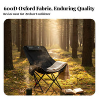 Highspine Design Adjustable Lounger with Footrest Integrated Headrest Reclining Camp Lounger robustDuty Frame Camping Chair Includes Carry Bag for outdoor enthusiasts, Outdoor lovers, fishermans, outdoor meal, Fishing, spineyard, Garden