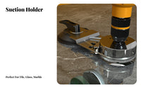 Precise Positioning Suction Cup Drilling Multi-Surface Tile Drill Guide Jig Water Cooling Ready for Tilers, Home Renovation, Kitchen