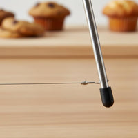 Cheese Wire Slicer Easy to Clean Cake Tiering Slicer Comfortable Grip Stainless Spread Portioner for Home Cooks, Bakery, Restaurant
