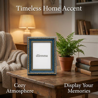 European Classical Photo Frame, Handcrafted Resin Picture Frame, Ornate Photo Holder Living Room, Vintage Decor Enthusiast Gift