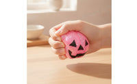 Halloween Pumpkin Compress Toy Stress Relief Jack-O'-Lantern Compress Toy Soft Pumpkin Stress Ball Stretchable for Desk, Classroom