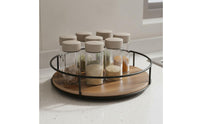 360° Effortless Rotation Rotating Tray Turntable Multi-Purpose Rotating Tray Organizer Space Saving Rotating Storage Tray Easy to Clean for Kitchen, Pantry, Bathroom, Tabletop