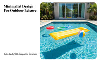 Colorful Single Person Buoyant Lounger Ing Bed Folds Small Solid Color Water Lounger Portable for Vacati Single Rs, Families, Beach, Lake