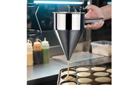 Easy Pour Takoyaki Batter Dispenser Space Saving Hopper Funnel with Handle Dishwasher Safe for Street Food