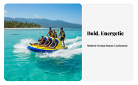 4 Pieces Boat Towable Multi Rider Towable Inflatable Water Sled Towable Water Tube Flying Fish Water Raft Crafted from Thickened PVC Suitable for Family Outings Group Water Sports Lake River Sea