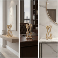 Abstract Art Sculpture Textured Tabletop Sculpture Modern Statue for Office Desk