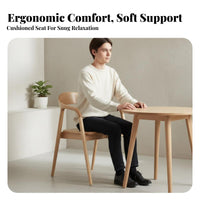 Upholstered Side Chair Modern Design Seating Furniture Minimalist Aesthetic Sturdy & Stable for Dining Room, Kitchen