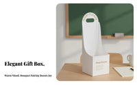 With Handle Florist Flower Arrangement Box Easy to Assemble Handheld Flower Arrangement Box Elegant Design for Florists, DIY Crafters