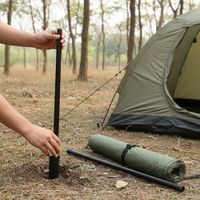Heavy-Duty Adjustable Tent Awning Poles for Outdoor Camping