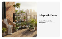 Tiered Plant Stand Multitier Design Stepped Plant Display Large Capacity sturdy Duty for Homeowners, Balcony