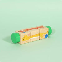 Grasp Training Rotating Picture Blocks Colorful Early Learning Blocks Safe for Toddlers