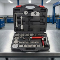 27 Pieces Disc Brake Pad and Caliper Service Tool Kit Heavy Professional Brake Caliper Tool Set with Storage Case Portable for Home Mechanics