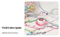 Hand Throw Streamers Instant Atmosphere Hand-Thrown Streamer Colorful Delicate Strands Confetti for Event Planners, Adults, Weddings, Celebrations
