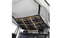 Car Ceiling Storage Net Mesh Car Ceiling Cargo Net Overhead Cargo Organizer Adjustable Overhead Storage Organizer Space-Saving