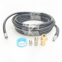 Sewer Drain Cleaning Hose with Nozzles Flexible Rotating Nozzle Wear-Resistant for Plumbers