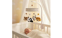 Soft Yarn Crocheted Creature Crib Mobile Neutral and Bright Colors Hanging Soft-Textured Creature Mobile for Babies