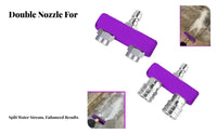 Stainless Steel Double Nozzle Pressure Washer Tip 2-in-1 Water Nozzle for Car Washing