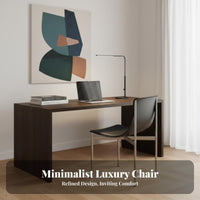 Italian Inspired Upholstered Side Chair Minimalist & design Chair with contouredd-support supportrest Modern Design Indoor Furniture adaptable for Restaurant Owners, Interior Decorators, Office Professionals, Dining Room, Kitchen, Cafe