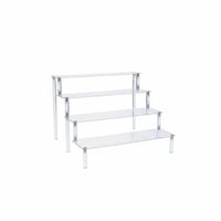 Display Stand Multi-Tier Acrylic Display Stand Space-Saving Tiered Acrylic Shelf for Desk