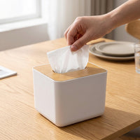 Tissue Box Holder for Home Office and Living Room, Modern Minimalist Style Paper Towel Dispenser, Custom PP Tissue Boxes, Fast 1 Day Delivery