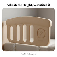 Stable and Secure Adjustable Height Safety Easy Installation Adjustable Safety Bed Zero-Space Design Anti-Fall Bed Fence Universal Fit for Toddlers, Children, Parents, Nursery, Child's Room, Bedroom, Home
