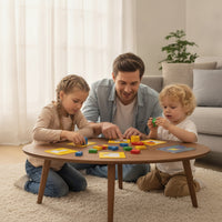 Shape Puzzle with Cards Educational Pattern Block Puzzle Pattern Matching Game Hands-on Tabletop Game Color Recognition