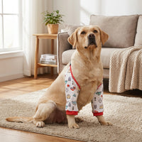 Dog Elbow Brace and Knee Protector 2 Pack, Pull-on Textile Leg Sleeve for Front Joint Support, Casual Clothing for Medium Large Dogs