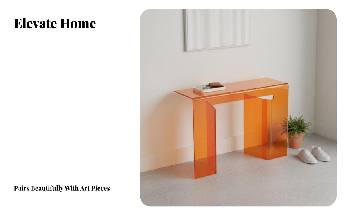 Light Luxury aesthetic Narrow Console Table Modern Design Water Ripple Accent Table Minimalist Aesthetic Hallway Stand Slim silhouette for Apartment Dwellers, Interior Designers, Homeowners, Entryway, Living Room, Behind Sofa, Bedroom