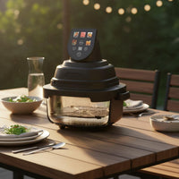 Color Interactive Interactive Panel Air Fryer Easy to Clean Visible Air Fryer Dishwasher Safe Countertop Oven for Kitchen