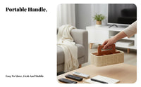 Multi-Compartment Tote with Handle Sturdy Household Storage Large Capacity