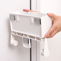 Fridge Rack and Organizer for Space Saving Kitchen Storage, Wall Mounted with Under Cabinet Design for Dorm Room Students