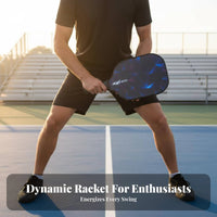 Pickleball Paddle Lightweight Design Fiberglass Pickleball Racket Sports Equipment Ergonomic Grip Wide Sweet Area for Tournament