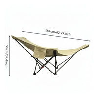 Portable Reclining Chair with Canopy Adjustable Camping Lounger Comfortable Outdoor Lounger with Side Pocket Long-Lasting for Campers, Picnics, Backyard