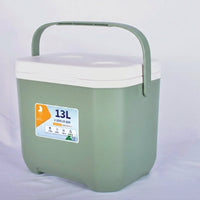 Cool Bag and Portable Cool Box for Food Preservation, 13L Capacity Ice Box with PU Material Foam Insulation, Insulated Box for Outdoor Use