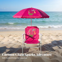 Metal Frame Dinosaur Folding Chair Foldable Children's Folding Chair