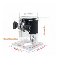 Transparent Router Base Easy to Install Perimeter Trimmer Base Plate