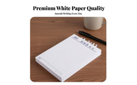 10 Pads Tear-off Memo Pad Ink Bleed Resistant White Scratch Paper Pad Office Note Block for Students, Professionals, School, List Making, on the Go