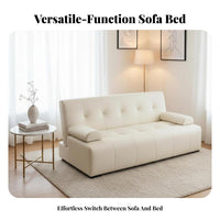 Multi-Functional Foldable Sleeper Sofa Space-Saving Two-Seater Loveseat Bed Versatile Design Loveseat Sleeper High-Density Foam Cushion for Apartment Dwellers, Young Adults, Homeowners, Small Areas, Bedroom, Home Office