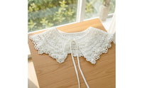 Decorative Detachable Lace Collar Scalloped Lace Collar Lightweight False for Girls