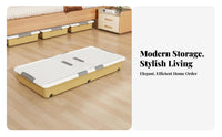 Rolling Underbed Container With casters Household Storage Large Capacity