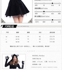 万圣节服装 黑色猫咪情侣装男款 黑猫连体衣动物扮演连衣裙批发