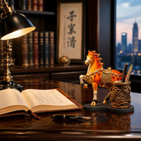 Horse Pen Holder Long-Lasting Horse Desk Organizer Easy to Clean for Study