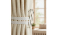 50 Pieces Stainless Steel Four-Prong Curtain Hook Silver Curtain Hook with Four Prongs Rustproof Hardware Long-Lasting for Bedroom