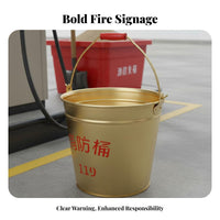Ignition-Non-Ignition-Non-Sparking Ing-Non-Ignition-Non-Sparking Ing Brass Fire Pail Drop-Resistant Blast-Resistant-Proof Pail Ergonomic Handle Anti-Static Safety Pail for Firefighters, Industrial Workers, Gas Station Attendants Plants, Refineries