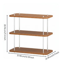 Countertop Storage Rack Sturdy Adjustable Counter Rack Large Capacity 3 Tier Countertop Organizer for Washroom Vanity