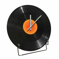 Vintage Look LP Vinyl Table Clock Ideal Birthday Gift Vinyl Clock Unique Design for Music Lovers, Students, Office, Bedroom, Studio
