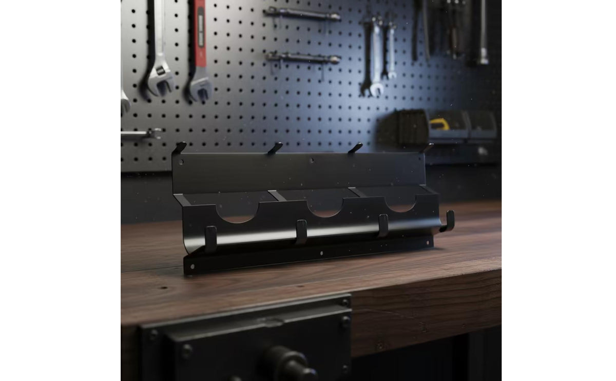 Angle Grinder Holder with Hook Rack Heavy-Duty Angle Grinder Storage Rack Space-Saving Metal for DIYers, Garage, Workshop